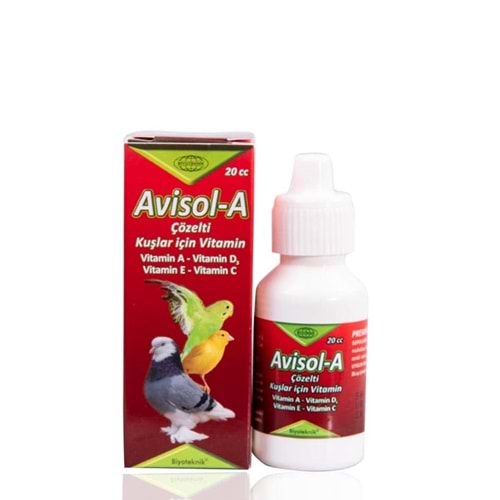 Biyoteknik Avisol-A Kuş Vitamin 20 cc