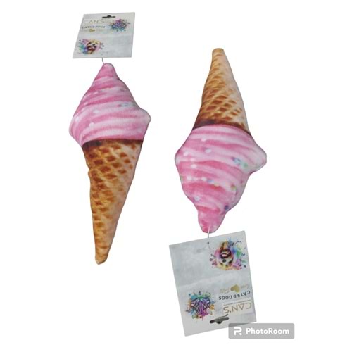Cans YP-1020 Soft Kumaş Dondurma Oyuncak 20 x 10 cm 18-20 g
